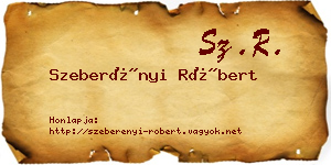 Szeberényi Róbert névjegykártya